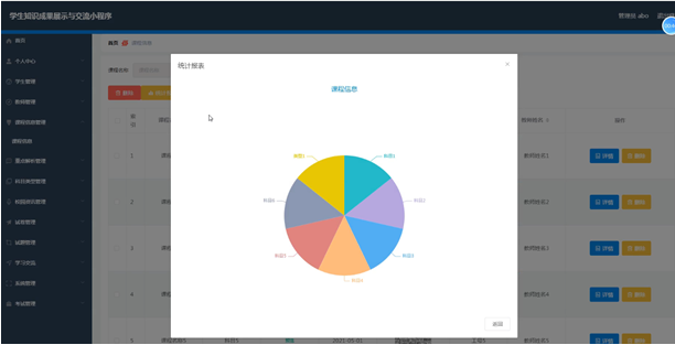 学生知识成果展示与交流小程序